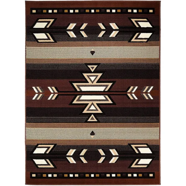 Nmt 챔피언 양탄자 남서쪽 남서부 기하학적 현대 갈색 지역 양탄자 2 'x 3' P0555078skgjz16 7’ 8” X 10’ 8”