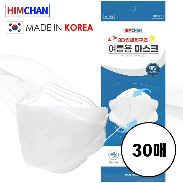 힘찬테크 덴탈마스크 4중구조 3D 기능성 마스크, 6팩, 30장