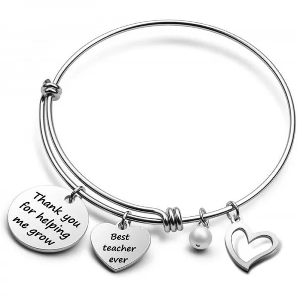 EIGSO 선생님을위한 팔찌 감사합니다 최고의 교사 적 팔찌 팔찌 도와 줘서 감사합니다 카운슬러 감사 선