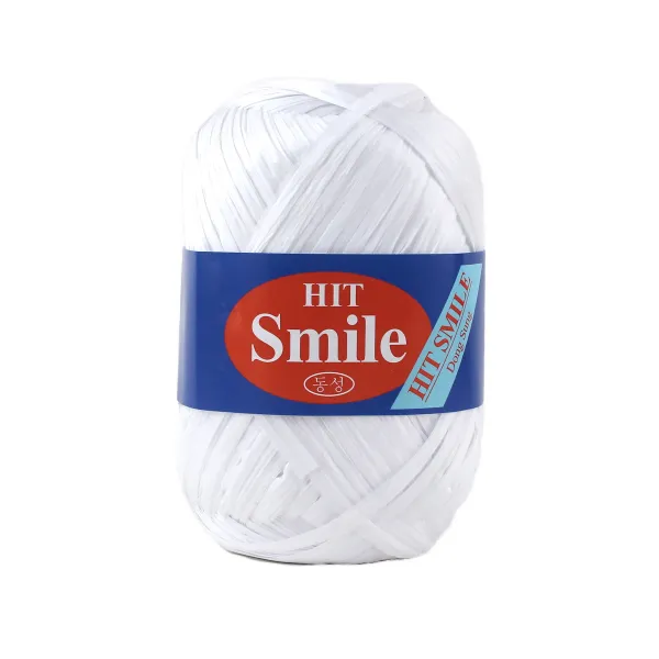 히트스마일 (Hit Smile) 망태기 가방 뜨개실, 01 화이트