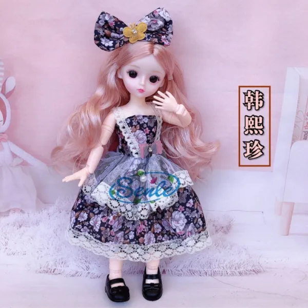 맹아 30 센치 이몬스 공주 3D 진짜 눈 21 관절 6부 BJD 인싸템, 한희진 그림참조 전체 인형  20  （선물
