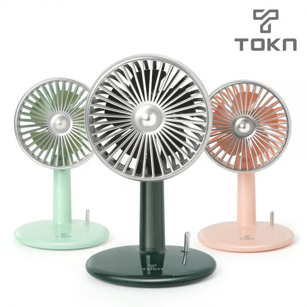 토큰 탁상용 TOKN 무선 선풍기 무선풍기 책상선풍기 USB선풍기, 네오민트, 토큰 탁상용 선풍기