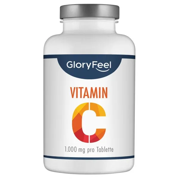 비타민 C 1000mg 고용량-비교 당첨자 2020 *-200 완전 채식 정제 (7 개월) 신경계 및 면역계 지원 **-독일에서 제조 한 첨가제, 단일상품, 단일상품