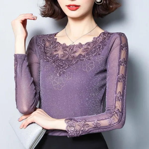 Kirahosi 여성 블라우스 여자 겨울 맨투맨 티셔츠 오피스룩 상의 61 Gd11 R2iyuip