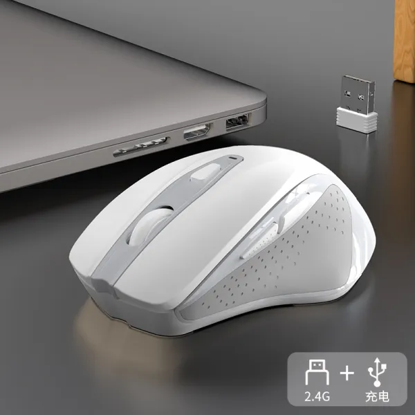 샤오미 마우스 무선 마우스 블루투스 무선 마우스 음소거 충전 소년 애플 Xiaomi Dell 레노버 화웨이 HP 노트북을 사용할 수, 도자기 느낌 흰색 - 단일 모드 충전 버전, 공식 표준