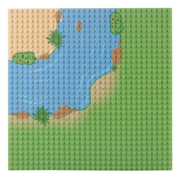 요고요 레고 호환 포인트 놀이판 - 32 X 32칸 (25.5cm X 25.5cm), G. 강변-곡선