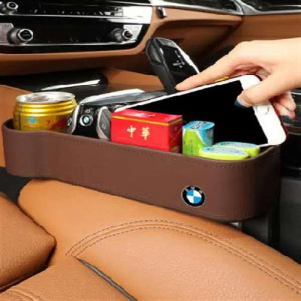 틈새수납함 BMW 5시리즈 시트 틈새 수납 박스 3시리즈 X1X3X2 인테리어 리모델링 용품 자동차 틈새 수납 선반, 06 시트 박스 표준판 조수석 컴파운드 [표