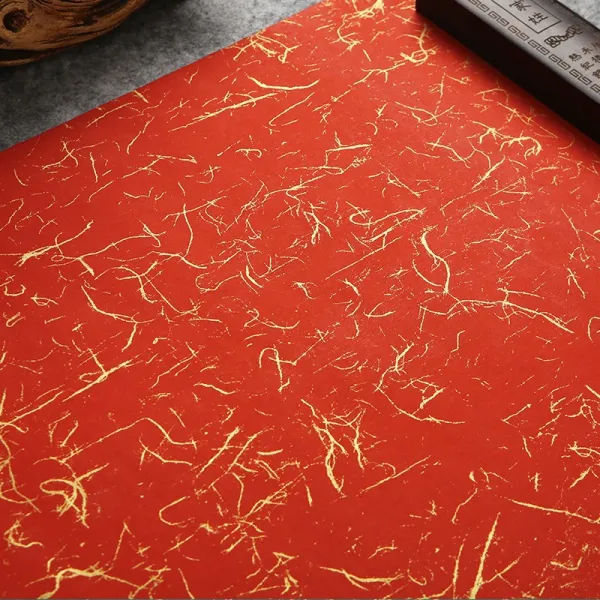 유빈팩토리 서식용지 나염 한 송이 서예 전용지 금사전 네 자 맞닫다 엔틱 덜 익었다 반 익숙함 국전 붓글씨 작품 종이 육척 전지 97 *180cm （5장 금사전 만년 레드 구매하면 2 1 구