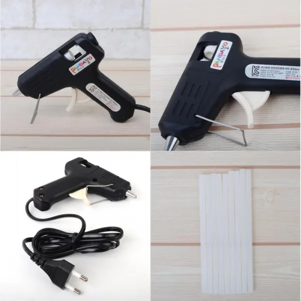 거치형 접착 핫멜트 스틱 글루건 세트 작품 완성도
