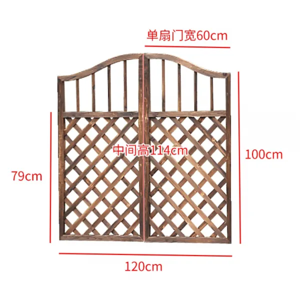 원목 목재 나무 펜스 울타리 대문 방부목 단독주택 전원주택 마당 정원 주차장, A 120cm 격자문