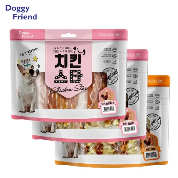 미니어처핀셔 개고기간식 펫져키간식 치킨 3종콤보, 1개