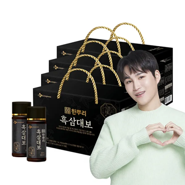 CJ 한뿌리 흑삼대보 10병 4박스