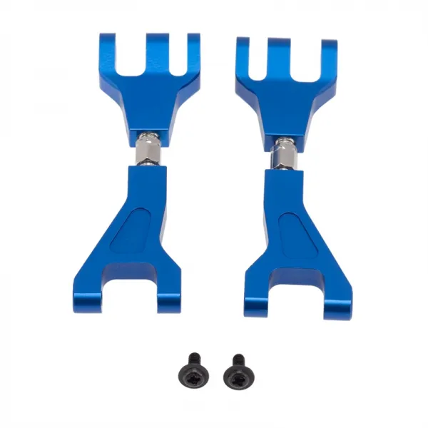 2pcs 알루미늄 전면 및 후면 상부 서스펜션 암 1/10 Redcat Blackout XTE SC XBE (PRO) 업그레이드 부품 액세서리, 푸른