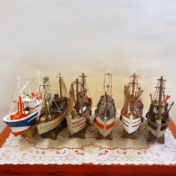 에스컴 바닷가조각배장식품배모형소품선물인테리어 B:현재상품선택