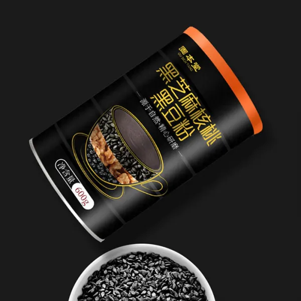 Kirahosi 중국식품 고본당 흑지마핵도분 검은깨 호두제품 즉석스프 식사대응 18호 Ar 무설탕 600g X 2캔