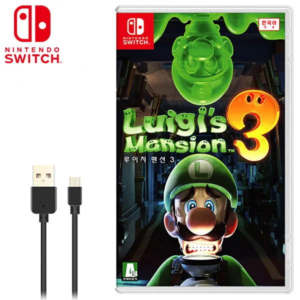 SWITCH 루이지맨션3 한글판 + C-TYPE 충전케이블 GIFT, 단일상품