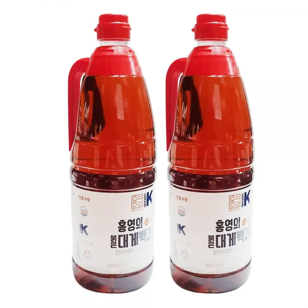 (요리인기) 더동쪽바다가는길 홍영의 붉은대게 백간장(1.5L) 2개 맑은 요리색 그대로, 1.5L