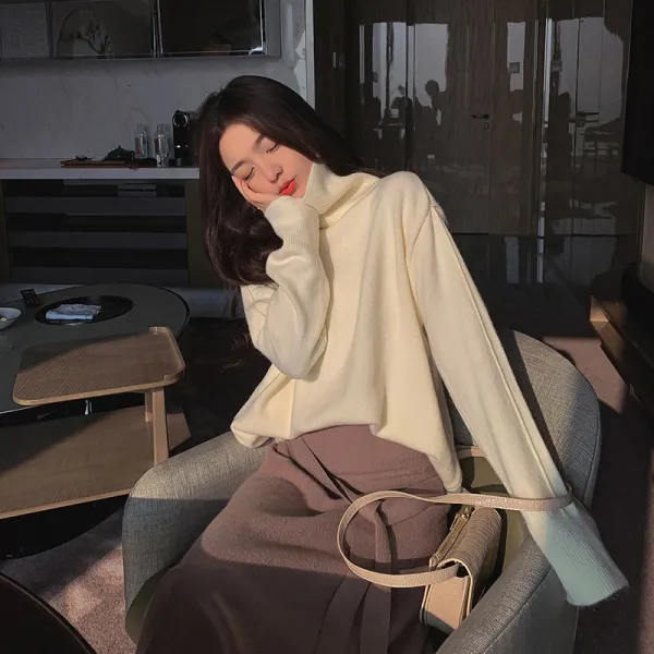 Nov.24 40번 폴라니트여동통후박와이드가을겨울아웃도어 풀오버 니트탑 이너Z