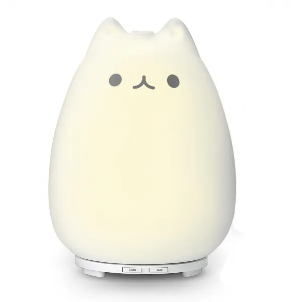 고양이 초음파 수면 가습기 아로마 테라피 기계 보증금없이 직접 배송 할 수 있습니다, 귀여운 고양이개
