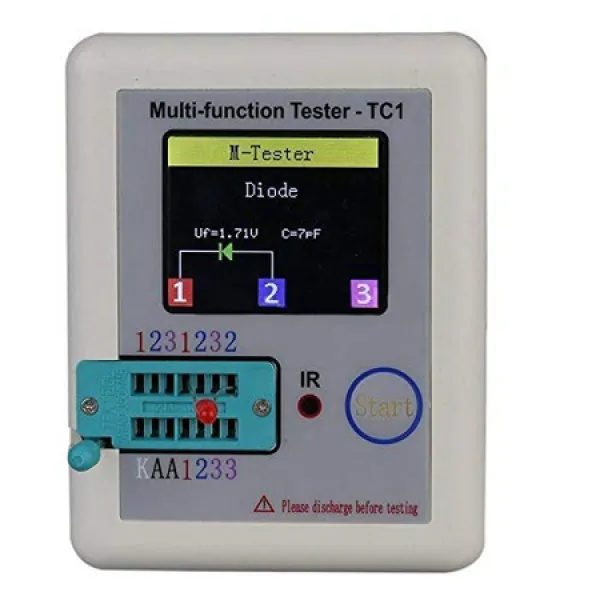 1.8인치 형형색색의 디스플레이를 갖춘 다이오드 3ode 캐패시터 저항 트랜지스터 Lcr esr npnp mosfet을, 상세 설명 참조0