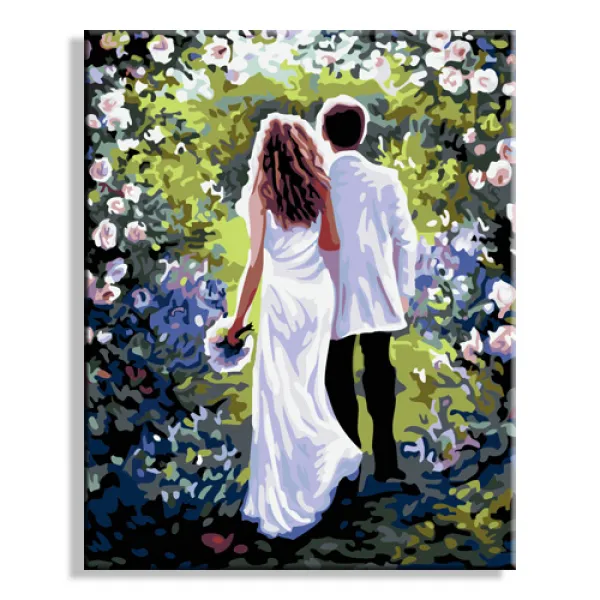 유채화 DIY 자작함 디지털 유화그림 꿈만 같은 천진 난만한 것이다 애니메이션 애니메이터 사물 커플 러브 1978792364, 70*90cm_족재다원료여섯L0048손잡다일생X담채화판