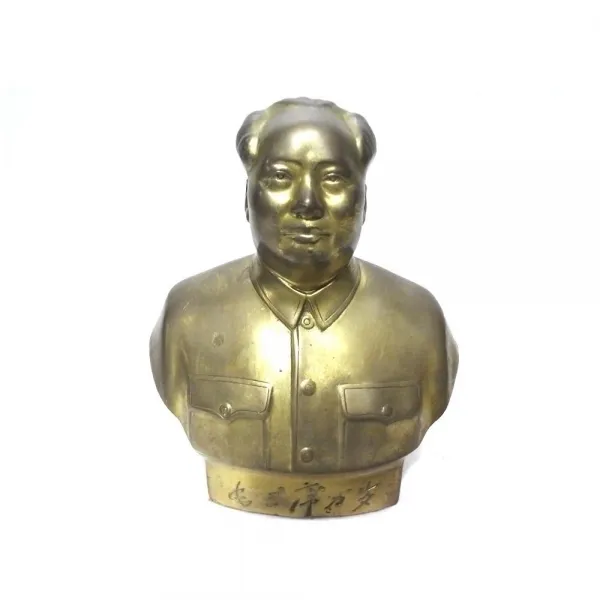중화인민공화국 모택동 마오쩌둥 흉상 동상 정치인 국가주석 문화혁명 진열 장식품 테이블