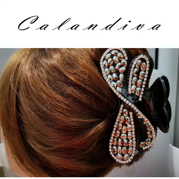  Calandiva 여성스러운 하늘하늘 올림머리 집게핀