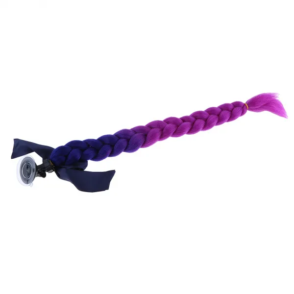 Royalways 1pc 60cm / 23.6 ''기관 자전차를위한 헬멧 머리 끈 자전거 헬멧 떠꺼머리 포니 테일, 2