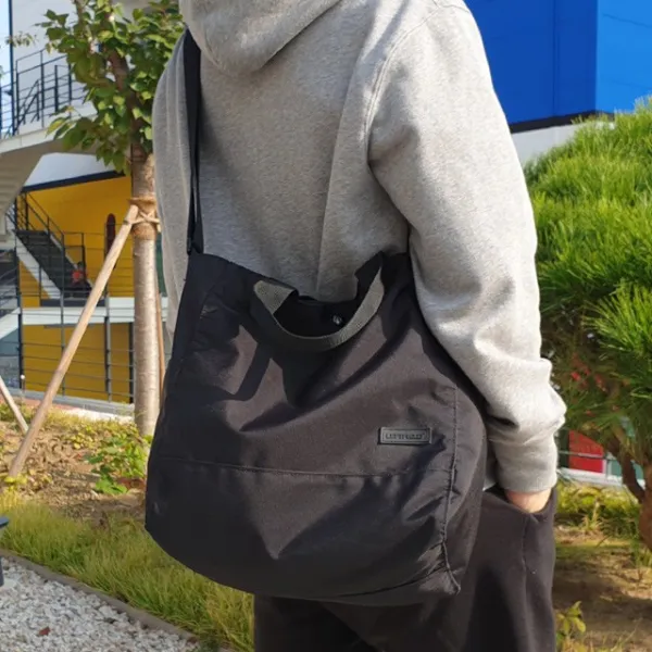 남자 가방 에코백 크로스백 블랙 무지 텀블러백