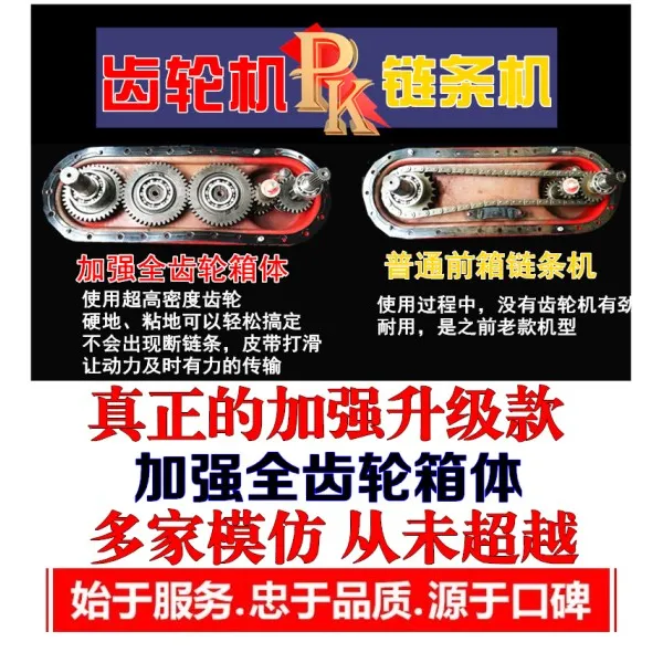 얀마 미니 관리기 주말농장 다기능 사 륜구동 도랑, 향상된 177 가솔린 엔진 (풀 세트)