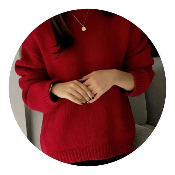 가을 겨울 새 니트 chic 학생 상큼 상의 스웨터 ins 바람 디자인 느낌 대범함
