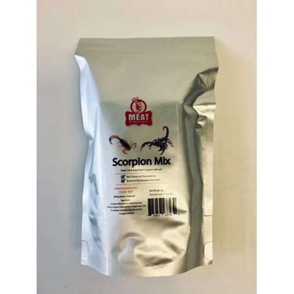 Meat Maniac 고기 매니악 식용 곤충 소금 전갈 믹스 아시아 삼림 전갈 갑옷 꼬리 전갈, 상세 설명 참조0