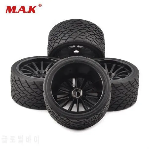4pcs / set 1/8 스케일 on-road bigfoot wheels 타이어 & 림 1 : 8 RC 모델