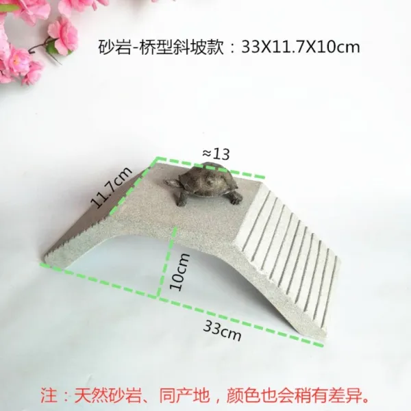 거북아치교 쌍두벽 언덕등대 돌말터 대피동 계단식 별장 천연 사암거북 조경, 다리형 슬로프 33x11.7x10