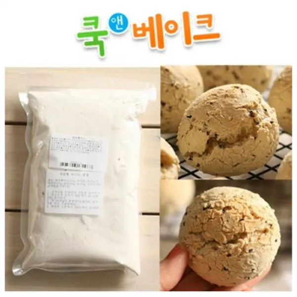 쿡앤베이크 손에 달라붙지 않는 제과점용 깨찰빵믹스(용량선택), 1kg, 3개