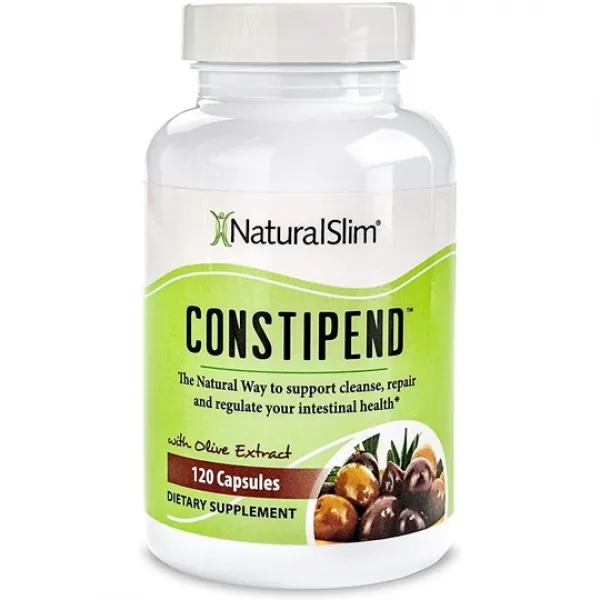 NaturalSlim 내추럴 슬림 Constipend 배변 완화 결장 정화 보충제-소화 개선 120캡슐