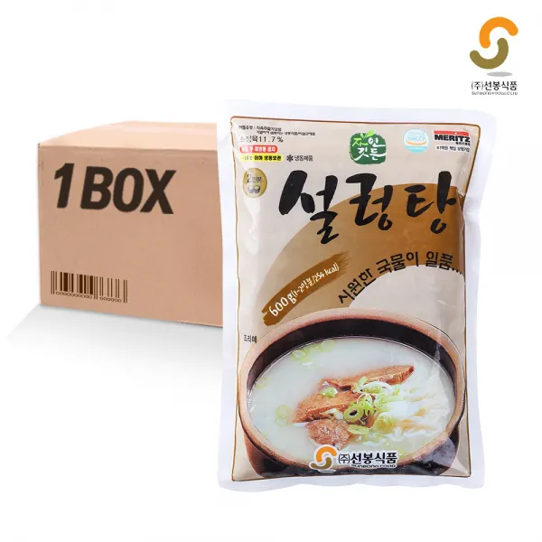 선봉식품 자연깃든 설렁탕 600g 20개입 박스 식품 > 가공/즉석식품 즉석밥/간편조리 즉석국/찌개 즉석탕/찌개, 1