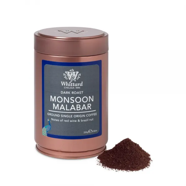 Whittard of Chelsea 몬순 말라바르 그라운드 커피 캐디 250gX2개, 250g
