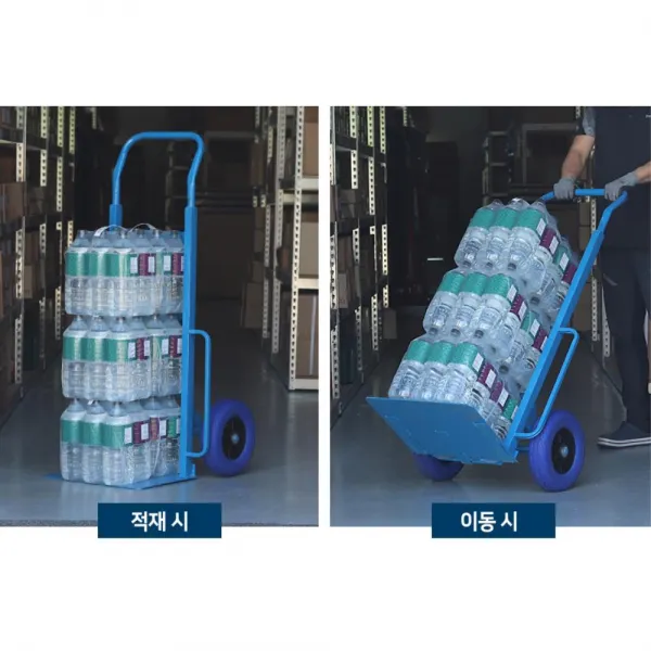 최대 250Kg 물류센터 생수병 운반 핸드카 운반장비 철수레, 1개, 특대 핸드카
