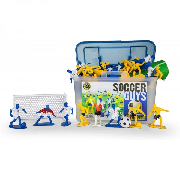Kaskey Kids Soccer Guys는 창조적이고 개방적인 플레이로 상상력을 자극합니다. 2 개의 풀 팀 및 액세서