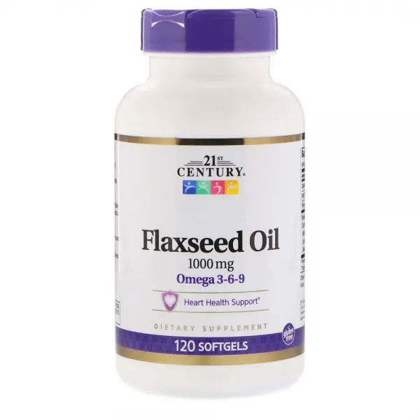 21st Century 21세기센트리 아마씨유 아마씨오일 1000mg 120정 Flaxseed Oil 1000 mg, 1개