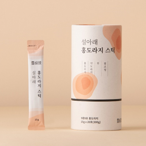 설아래 홍도라지스틱 도라지청 약도라지 구증구포 쌀 조청, 20개입, 15g