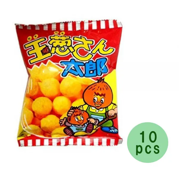 Tamanegisantaro Onion Taste Snack 다마네기산타로 양파 맛 스낵 0.5oz 10bags 1개