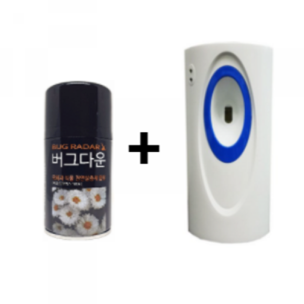 버그다운 냄새없는 국화식물 모기 파리 천연살충제 피레트린 280ml 안전한 해충퇴치제, 버그다운 천연살충제