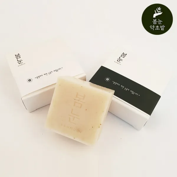 봄눈약초밭 개똥쑥 수제 클렌징 천연 숙성 비누, 1개, 120g