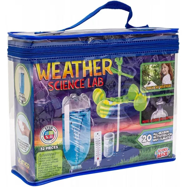 놀랍다! Toys Weather Science Lab-20 개의 올 시즌 과학 프로젝트가 포함 된 어린이 날씨 과학 키트-남아 및 여아를위한 교육, 단일옵션