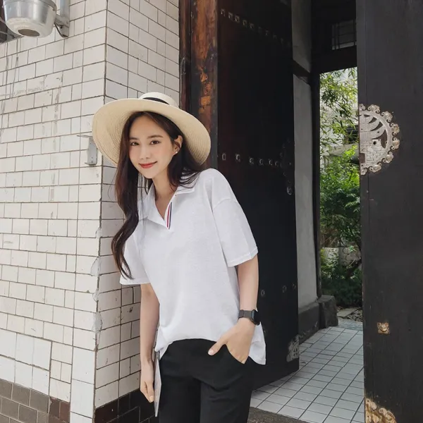 [마이더스비] 살랑 테이핑 린넨 티셔츠