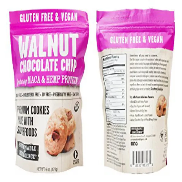 Sustainable Indulgence Premium Cookie Pack of 6 6oz (Walnut Chocolate Chip) 지속 가능한 방종 프리미엄 쿠키 6 팩, 1