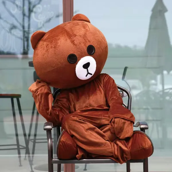 곰돌이 캐릭터 행사용 인형탈, 가벼운 귀여운 곰