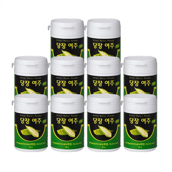 김오곤 당장 여주 분말 30g x 5병/10병 비터멜론 건강분말 파우더, 10통